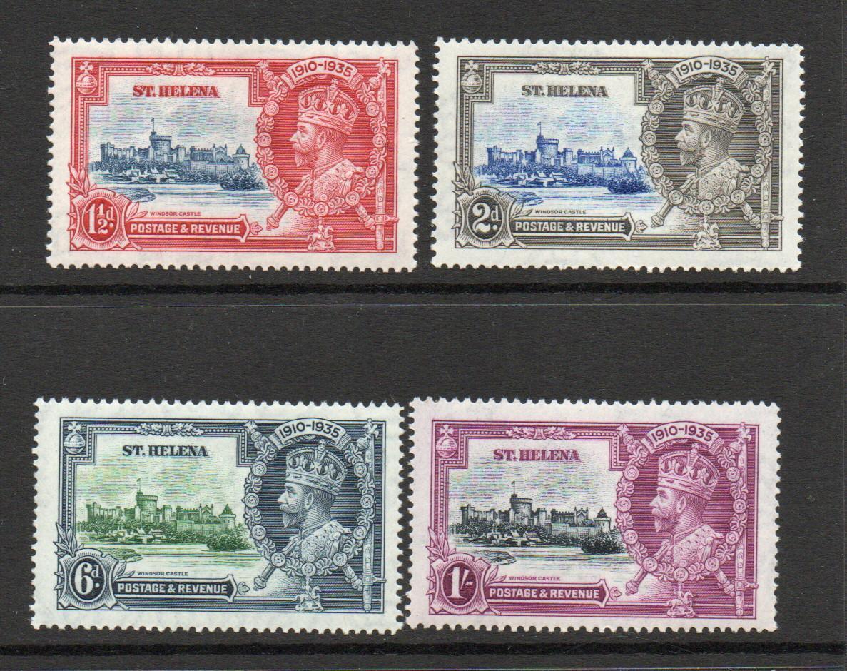 ST HELENA SG 124-7 GV SILVER JUBILEE M/M