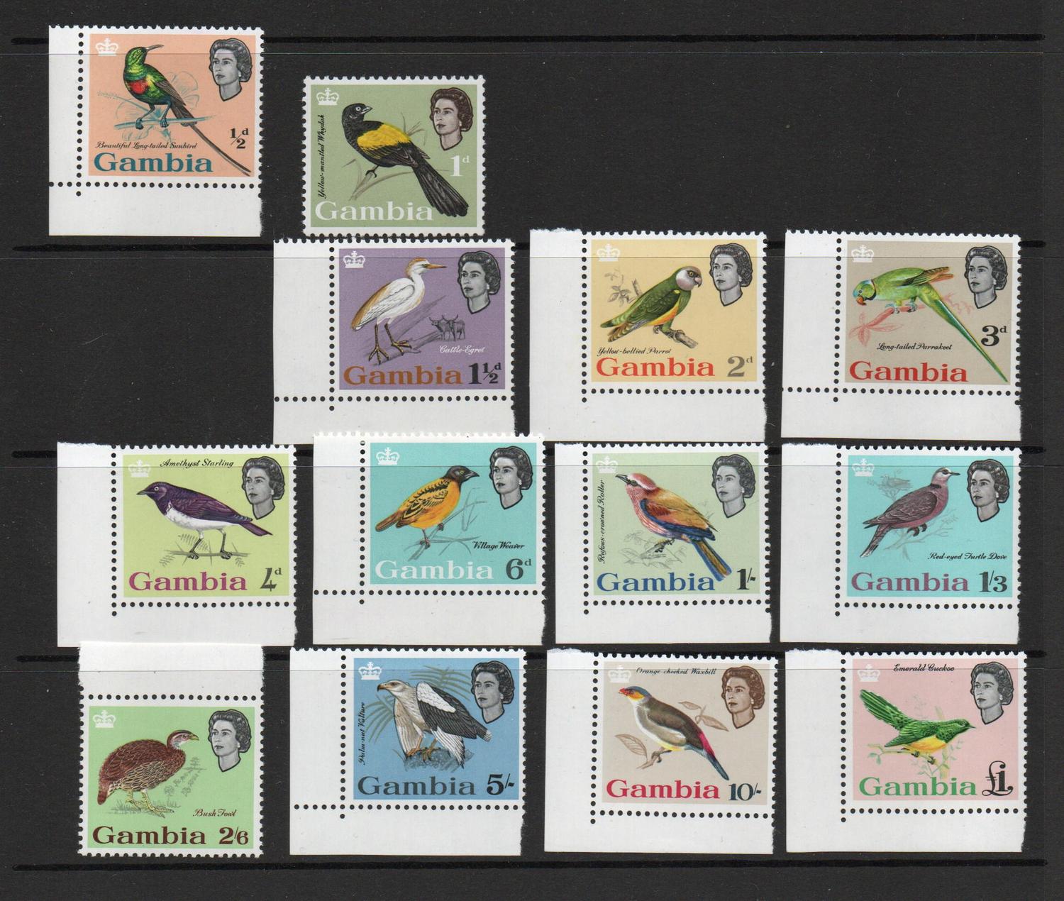 GAMBIA SG 193-205 COMPLETE SET MNH SET