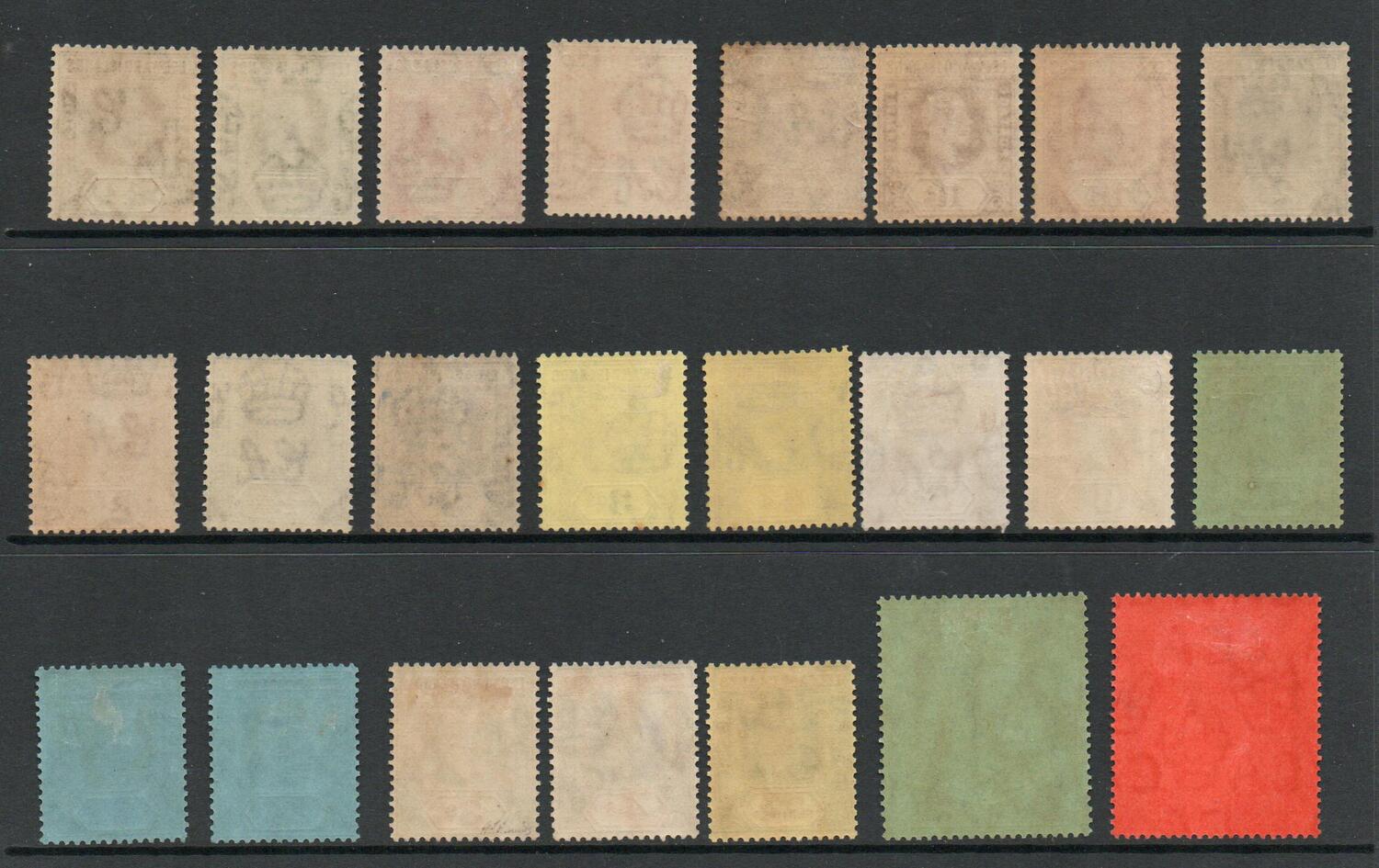 LEWWARD ISLANDS 1921 GV SET OF 23 M/M