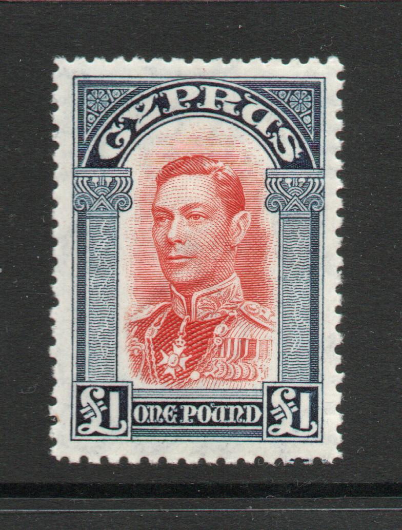 CYPRUS SG 163 1938 GVI £1 M/M