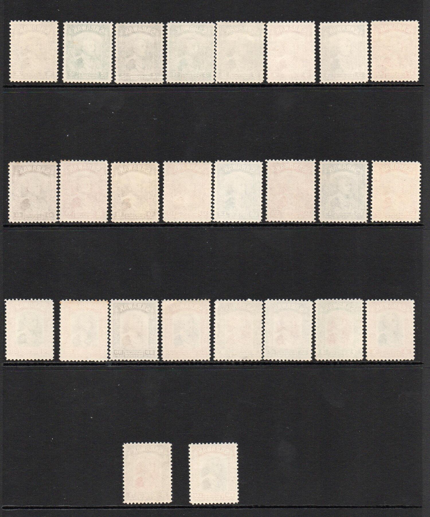SARAWAKSG 106-123 1934 DEFINITIVE SET OF 26 MNH