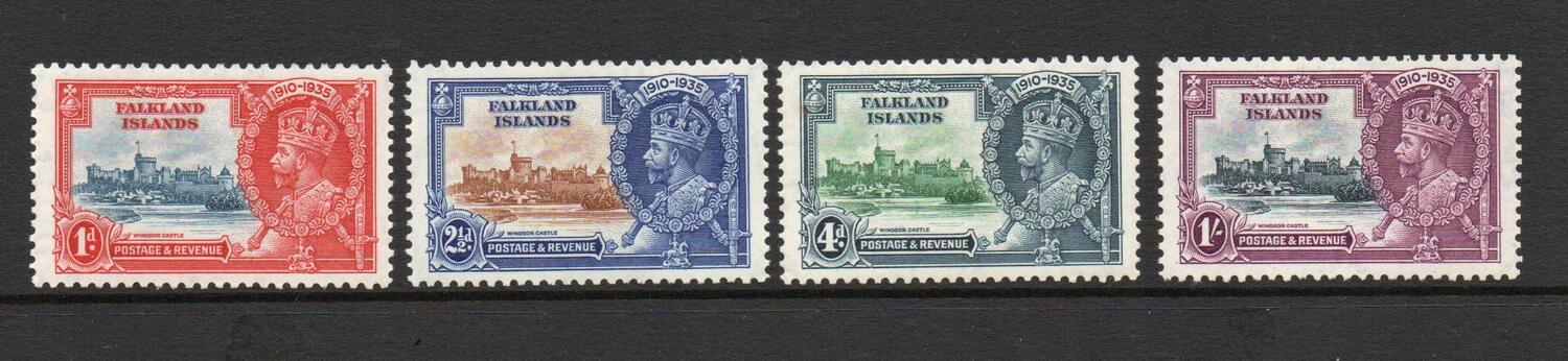FALKLAND ISLANDS 1935 GV SILVER JUBILEE SET M/M