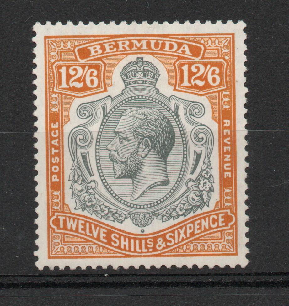 BERMUDA SG 93 1924 SCRIPT WATERMARK 12/6d M/M