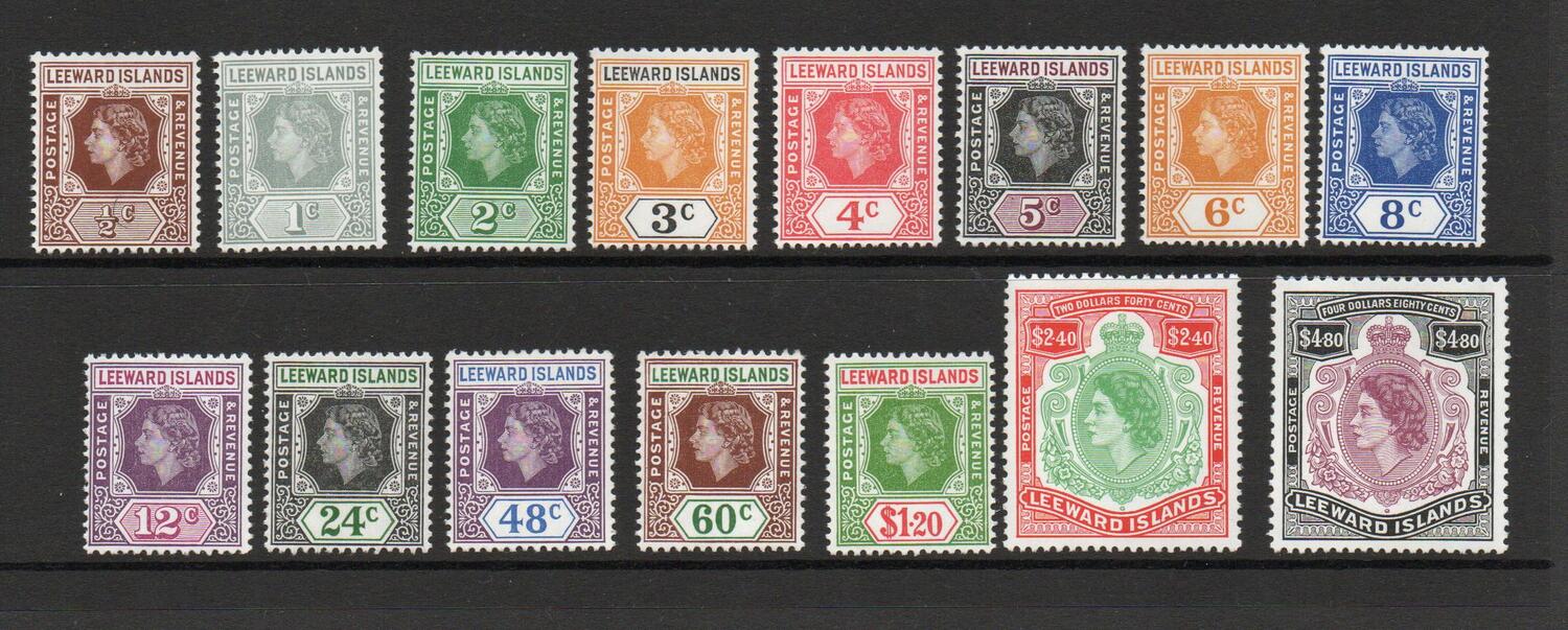 LEEWARD ISLANDS SG 126-40 MNH
