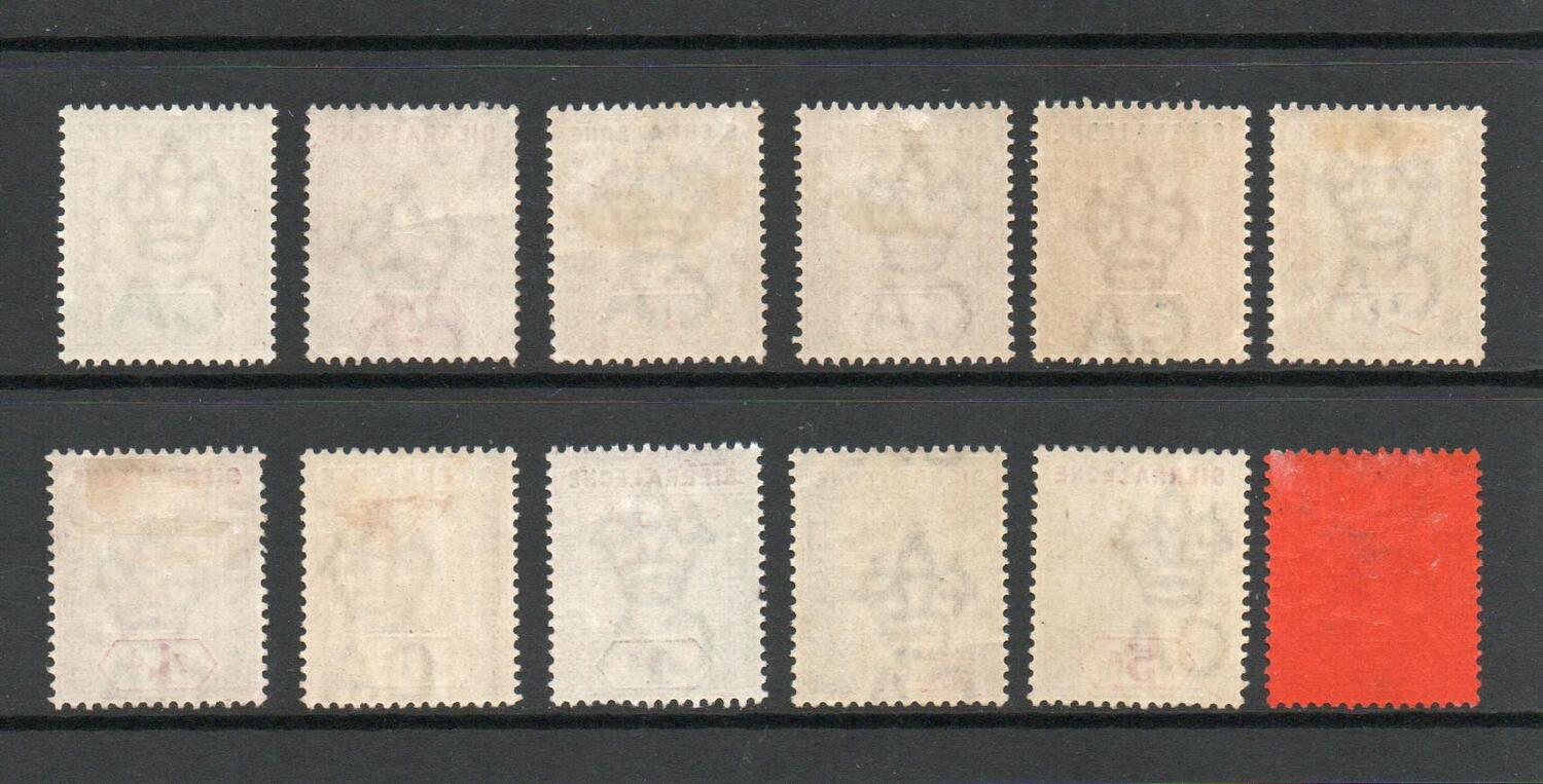 SIERRA LEONE SG 41-53 FINE M/M