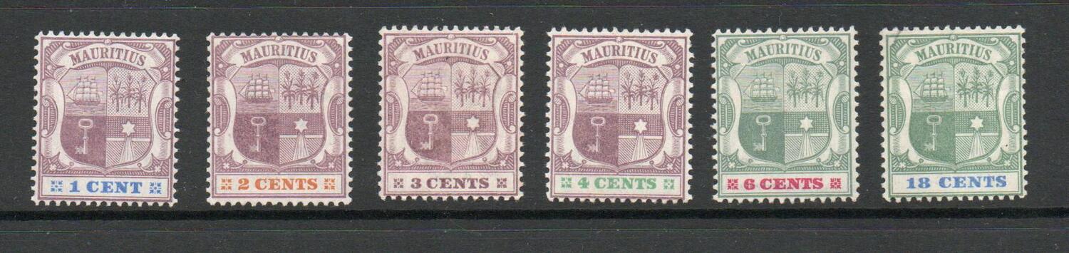 MAURITIUS SG 127-32  SET L/M/M