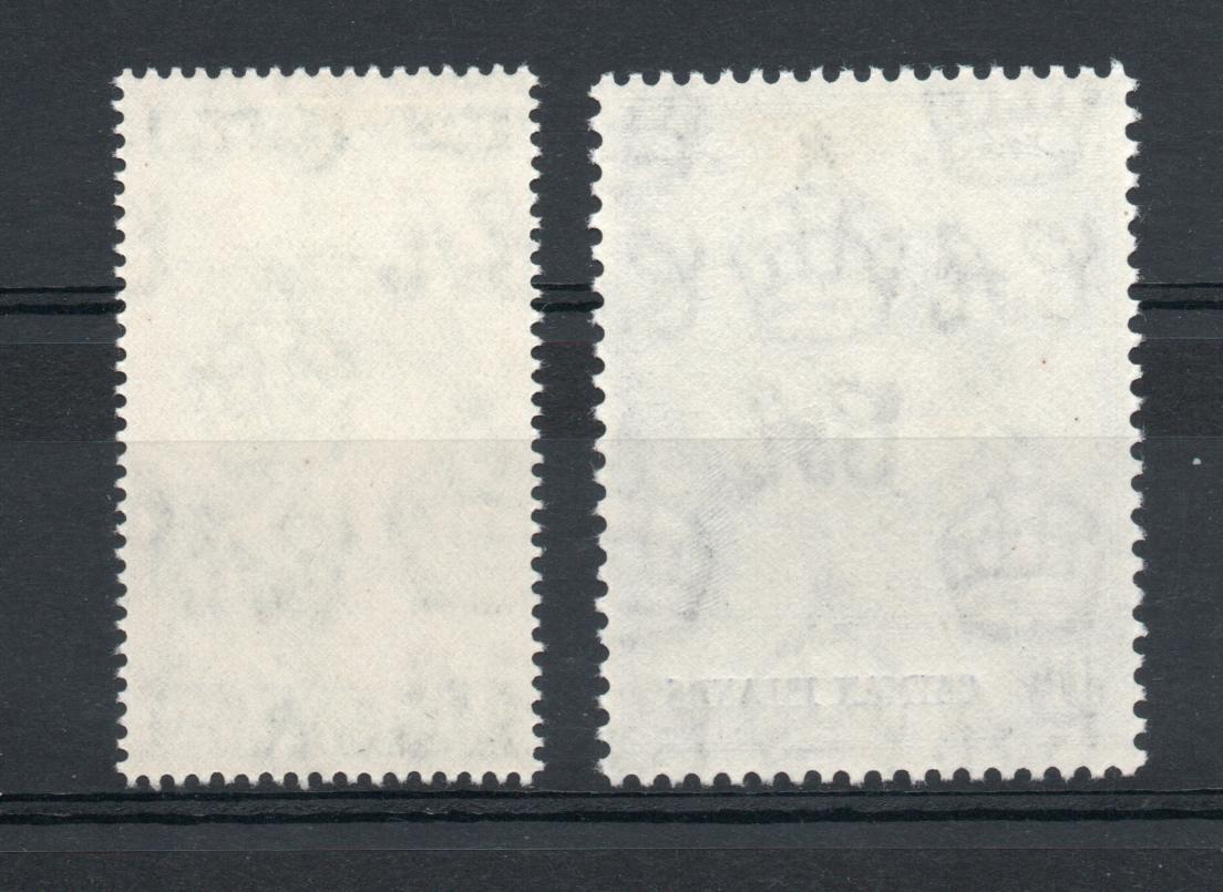 CAYMAN ISLANDS SG 129-30 ROYAL SIVER WEDDING PAIR M/M