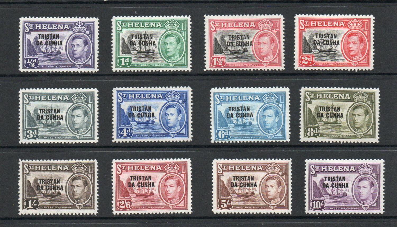 TRISTAN DA CUNHA SG 1 - 12 DEFINITIVE MNH