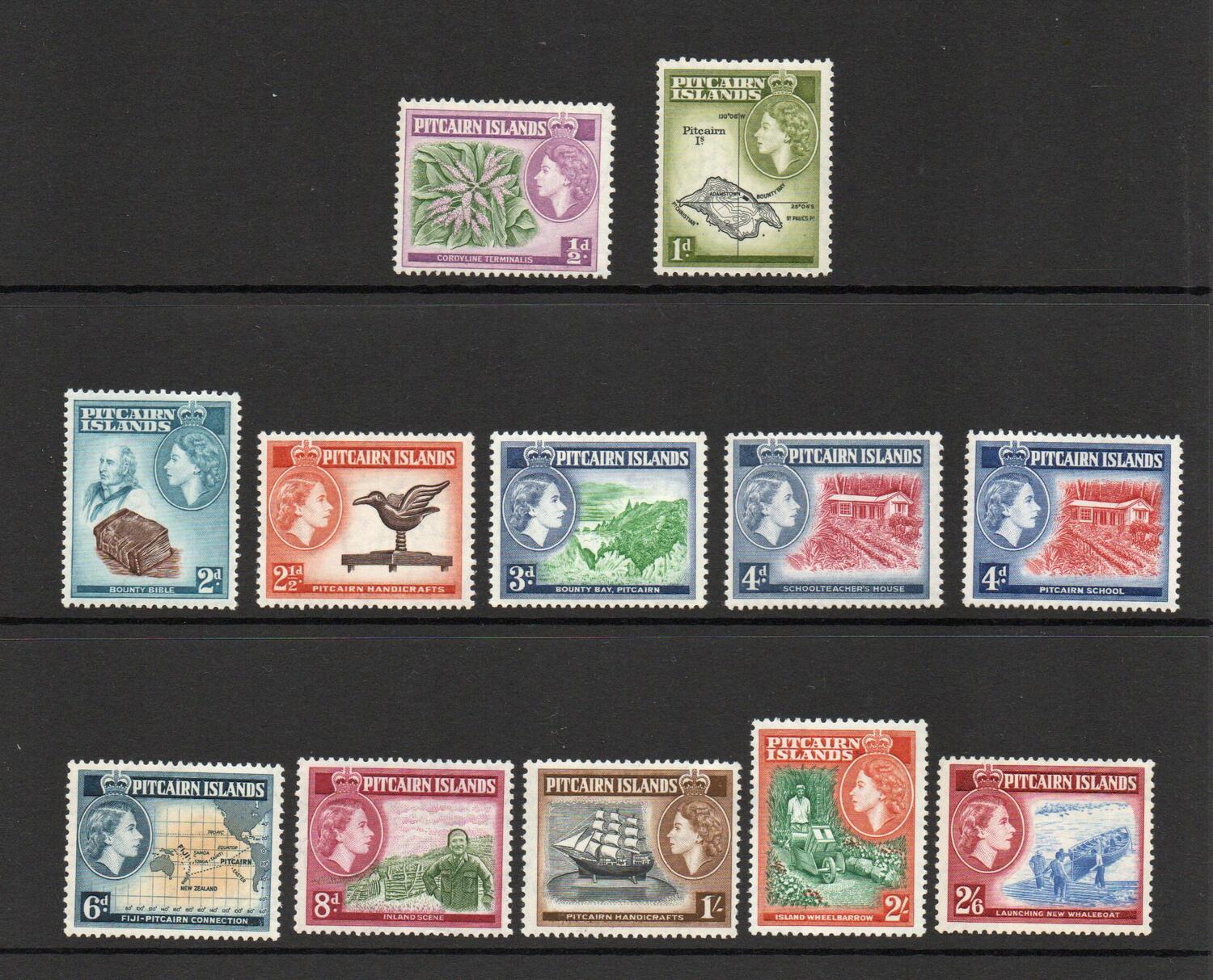 PITCAIRN ISLANDS SG 18-28  SET MNH