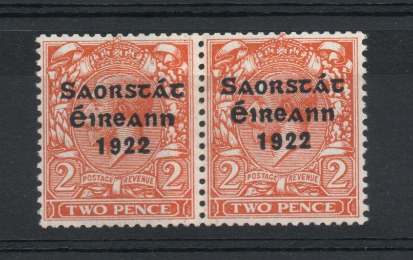 IRELAND COIL PAIR 2d MNH