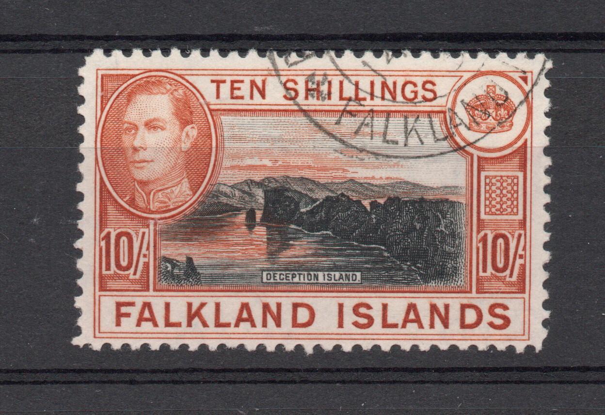 FALKLAND ISLANDS SG 162 10/- F/U