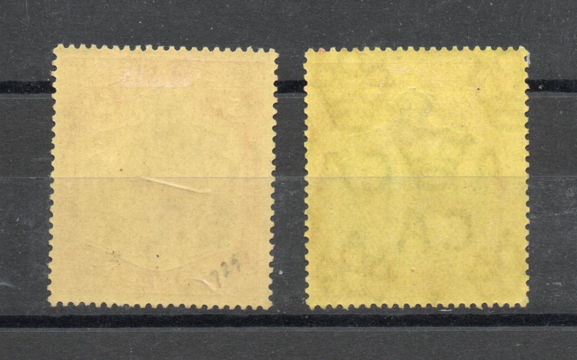 BERMUDA SG 53 + 53d 1918 5/- GV M/M