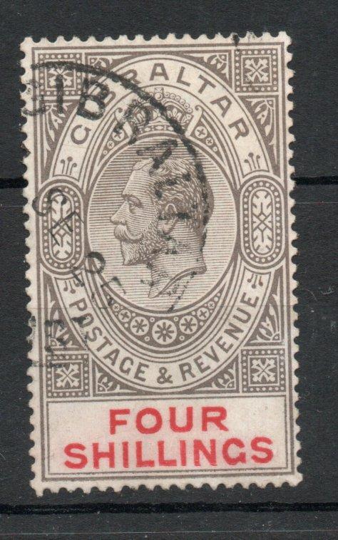 GIBRALTAR SG 100 1921 4/- USED