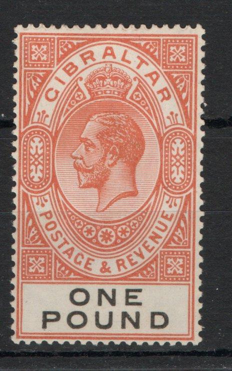 GIBRALTAR SG 107 1925 GV £1