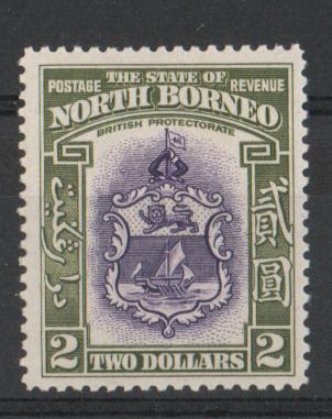 NORTH BORNEO SG 316 1939 $2 M/M