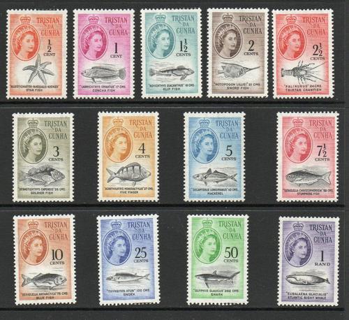 TRISTAN DA CUNHA SG 42-54 SET MNH