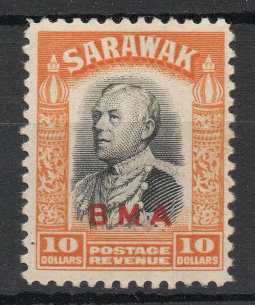 SARAWAK SG 145 B.M.A.OVERPRINT M/M