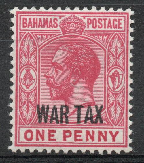 BAHAMAS SG 97a WAR TAX VARIETY 