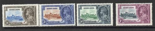 SIERRA LEONE SG 181-4 SILVER JUBILEE MNH