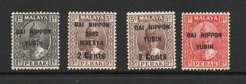 MALAYA PERAK JAPANESE OCCUPATION SG 259-262 