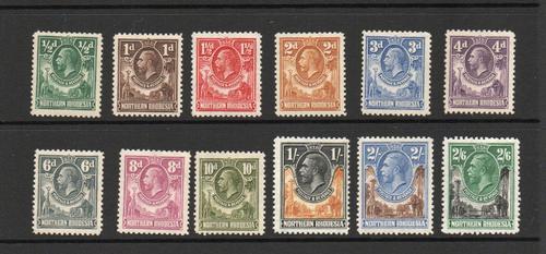 NORTHERN RHODESIA SG 1-12 GV M/M