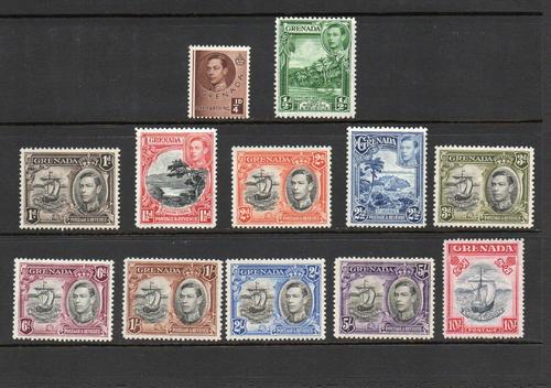 GRENADA SG 152-163 GVI DEFINITIVE SET M/M