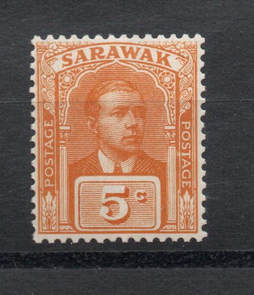 SARAWAK SG 80 CHARLES BROOKE 5 CENTS LATER VALUE. MNH