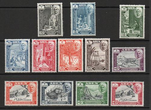 ADEN QUATI STATE SG 29-40 MNH