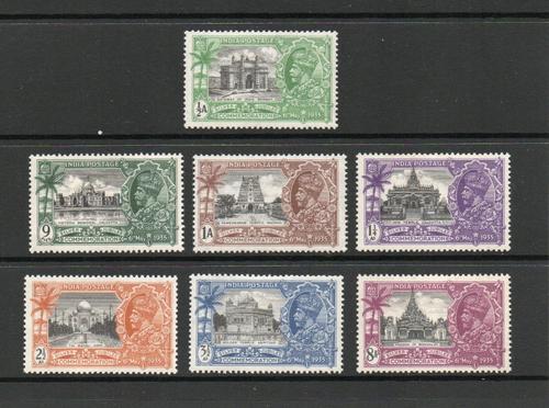 INDIA SG 240-6 GV SILVER JUBILEE SET M/M