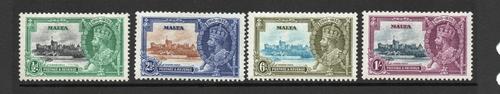 MALTA SG 210-13 GV SILVER JUBILEE M/M