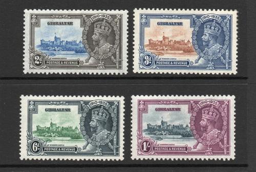 GIBRALTAR SG 114-7 GV SILVER JUBILEE SET M/M