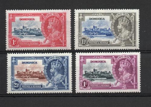 DOMINICA SG 92-5 GV SILVER JUBILEE SET. M/M