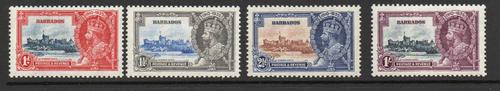 BARBADOS SG 241-4 GV SILVER JUBILEE M/M