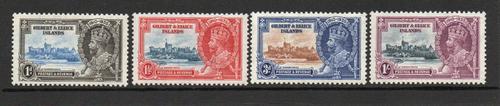 GILBERT & ELLICE ISLANDS SG 36-9 GV SILVER JUBILEE M/M