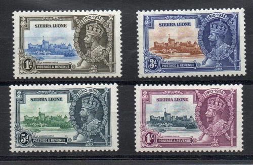 SIERRA LEONE SG 181-4 GV SILVER JUBILEE M/M