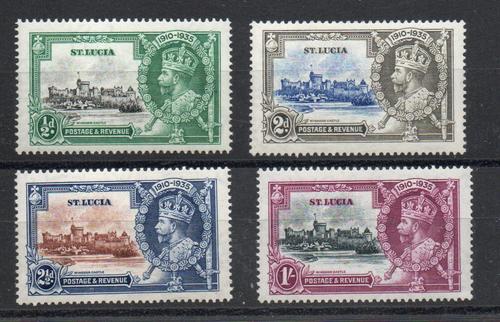 ST LUCIA SG 109-12 GV SILVER JUBILEE M/M