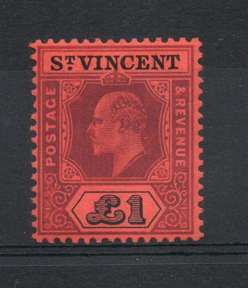 ST VINCENT SG 93 ED VII £1 M/M