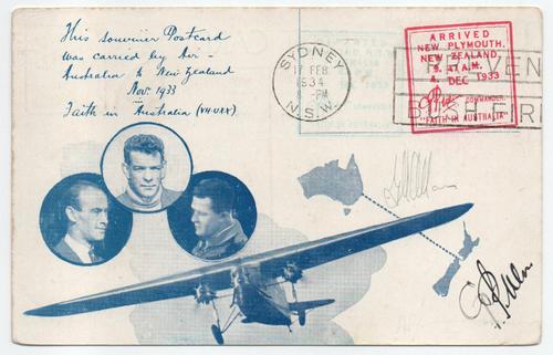 NEW ZEALAND TWO FLIGHT FAITH IN AUSTRALIA AIR MAIL COVER