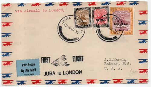 SUDAN IMPERIAL AIRWAYS FIRST FLIGHT COVER