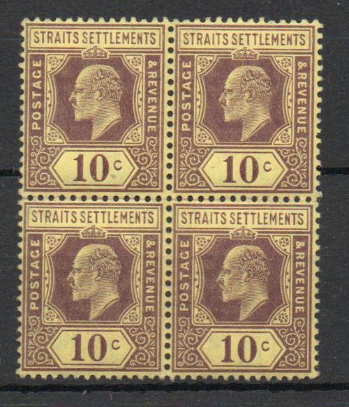 MALAYA STRAITS SETTLEMENTS SG 132 1904 ED VII 10C 