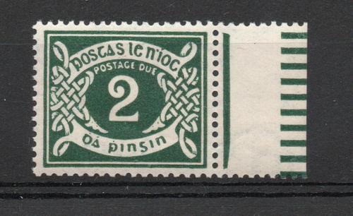 IRELAND SG D3a WATERMARK SIDEWAYS  POSTAGE DUE MNH