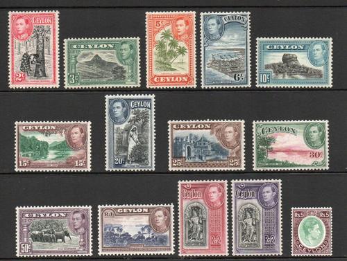 CEYLON SG 386-97 GVI SET MNH