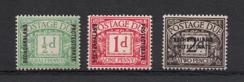 BECHUANALAND SG D1-D3 POSTAGE DUES SET M/M