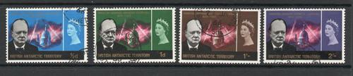 BRITISH ANTARCTIC TERRITORY SG 16-19 CHURCHILL SET FINE USED