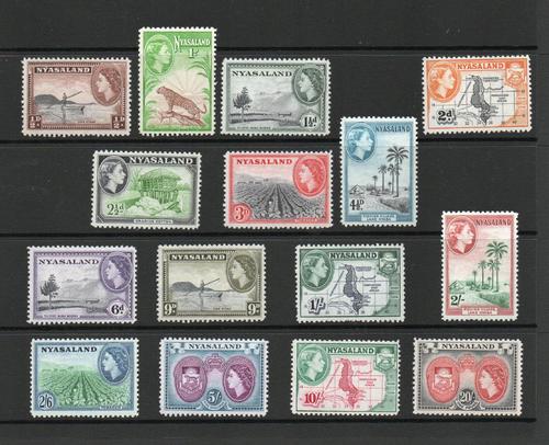 NYASALAND SG 173-87 Q E II SET MNH