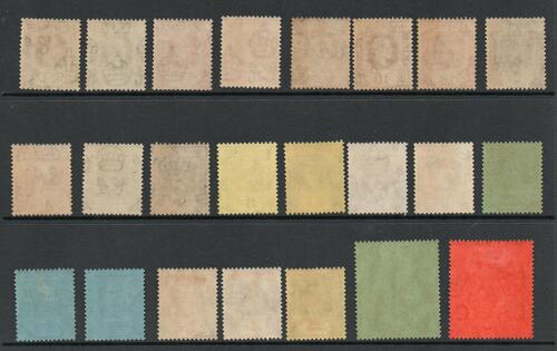 LEWWARD ISLANDS 1921 GV SET OF 23 M/M