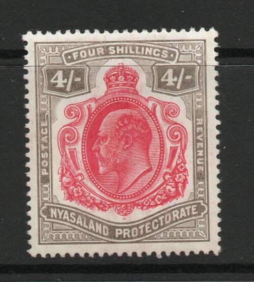 NYASALAND SG 79 ED V11 4/- VALUE M/M