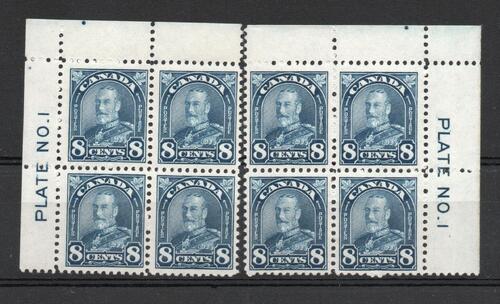 CANADA SG 297  2 X PLATE 1 BLOCKS MNH