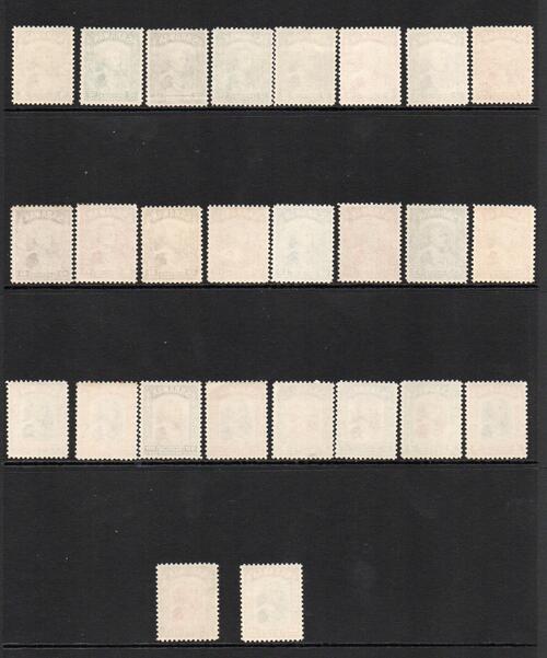 SARAWAKSG 106-123 1934 DEFINITIVE SET OF 26 MNH