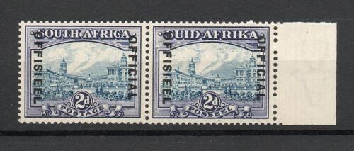 SOUTH AFRICA SG O23 GVI OFFICIAL PAIR 
